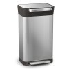 Poubelle TRASH COMPACTOR TITAN 30 l, acier inoxydable, Joseph Joseph