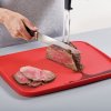Planche à découper DUO 80077 35 x 27 cm, rouge, plastique, Joseph Joseph