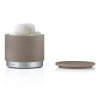 Boîte de rangement salle de bain ARA 10 cm, avec couvercle, taupe, Blomus