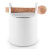 Bocal de rangement 15 cm, avec une cuillère en bois, blanc, Eva Solo