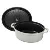 Marmite COCOTTE 29 cm, 4,2 l, truffe blanche, fonte, Staub