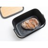 Boîte à pain avec planche à découper 39,5 cm, gris, Brabantia