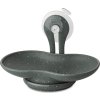 Porte-savon LOOP, avec ventouse, gris naturel, Koziol