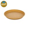 Assiette en plastique CONNECT, set de 4 pc, 20,5 cm, couleur bois naturel, Koziol
