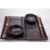 Set pour sushi, 6 pièces, motif floral, MIJ