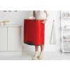 Poubelle à pédale BO 60 l, rouge, Brabantia