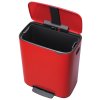 Poubelle à pédale BO 60 l, rouge, Brabantia
