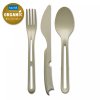 Set de couverts de voyage KLIKK, set de 3 pc, sable du désert naturel, Koziol