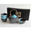 Ensemble de thé METALLIC BLUE, 5 pièces, MIJ