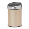 Poubelle à couvercle tactile TOUCH BIN 3 l, champagne, Brabantia