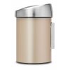 Poubelle à couvercle tactile TOUCH BIN 3 l, champagne, Brabantia