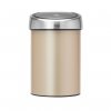 Poubelle à couvercle tactile TOUCH BIN 3 l, champagne, Brabantia