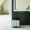 Poubelle à pédale BO 36 l, acier mat, Brabantia