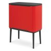 Poubelle à couvercle tactile BO 3 x 11 l, rouge, Brabantia