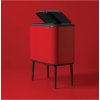 Poubelle à couvercle tactile BO 3 x 11 l, rouge, Brabantia