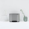 Poubelle à pédale BO 11 + 23 l, acier mat, Brabantia