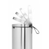 Poubelle à pédale FLATBACK 30 l, silencieux, acier, Brabantia