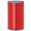 Poubelle à couvercle tactile TOUCH BIN NEW 40 l, rouge vif, Brabantia