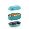 Lunchbox FOOD A PORTER, 2 conteneurs, bleu, Alessi