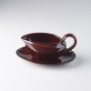 Saucière MIKASA 500 ml, avec soucoupe, caramel, MIJ