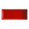 Moule à tarte 15 x 36 cm, rouge bordeaux, Emile Henry