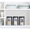 Bocal de rangement WINDOW CANISTER 1,4 l, anti-empreintes digitales, acier mat, Brabantia