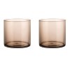 Verre à eau MERA, set de 2 pc, 200 ml, brun, Blomus