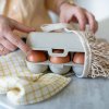 Boîte de rangement pour œufs EGGS TO GO MINI 17 cm, pour 6 œufs, soleil naturel du désert, Koziol