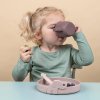 Set de vaisselle pour enfants PEEKABOO, 3 pièces, rose, silicone, Done by Deer
