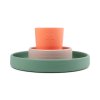 Set de vaisselle pour enfants CROCO, 3 pièces, multicolore, silicone, Done by Deer
