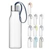 Bouteille d'eau 500 ml, avec sangle bleu marine, plastique, Eva Solo