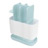 Verre porte brosse à dent EASYSTORE, grand, blanc / bleu, Joseph Joseph