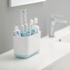 Verre porte brosse à dent EASYSTORE, grand, blanc / bleu, Joseph Joseph