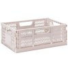 Récipients de stockage CRATE L 43 cm, pliable, rose, 3 Sprouts