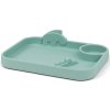 Assiette à compartiments pour enfants PEEKABOO, bleu, silicone, Done by Deer