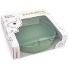 Assiette en silicone PEEKABOO ELPHEE 16 cm, verte, Done by Deer