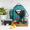 Sac à repas pour enfants BEAR 20 cm, bleu, 3 Sprouts