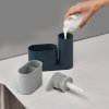 Rangement d'évier SINKBASE avec distributeur de liquide vaisselle, gris, Joseph Joseph