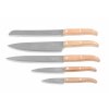 Set de couteaux, 6 pièces avec support magnétique INNOVATION, chêne, Laguiole