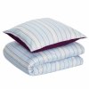 Set de linge de lit simple SOLACE 140 x 200 cm / 60 x 63 cm, bleu, Hübsch