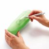 Etui à sandwich réutilisable pour baguettes, set de 2 pc, vert, silicone, Lékué