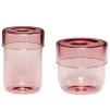 Bocal de rangement POP S, set de 2 pc, rose, Hübsch