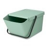 Poubelle SORT & GO 20 l, empilable, vert jade, Brabantia