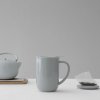 Mug avec infuseur à thé MINIMA 500 ml, gris clair, Viva Scandinavia