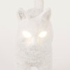 Lampe de table JOBBY THE CAT 52 cm, LED, blanc, Seletti