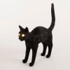 Lampe de table JOBBY THE CAT 52 cm, LED, noir, Seletti