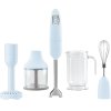 Mixeur plongeant 50'S STYLE HBF22PBEU avec accessoires, bleu pastel, Smeg