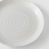 Assiette WHITE SPIRAL MIJ 24,5 cm, blanc