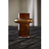 Vase TUBE 20 cm, ambre, verre, Lyngby Glas