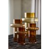 Vase TUBE 20 cm, ambre, verre, Lyngby Glas